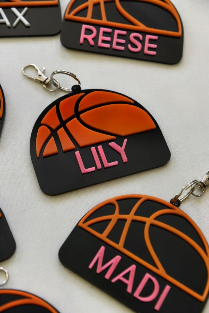 Personalized Basketball Keychain