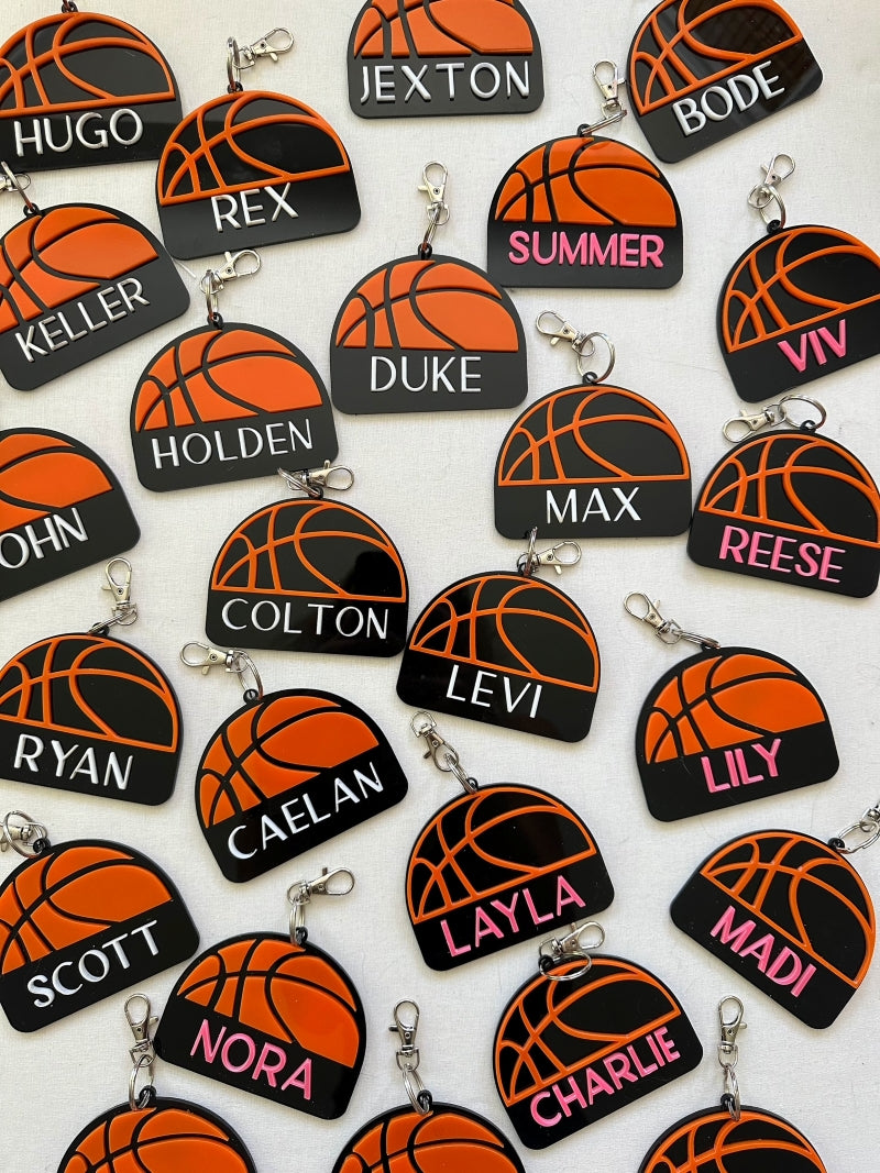 Personalized Basketball Keychain