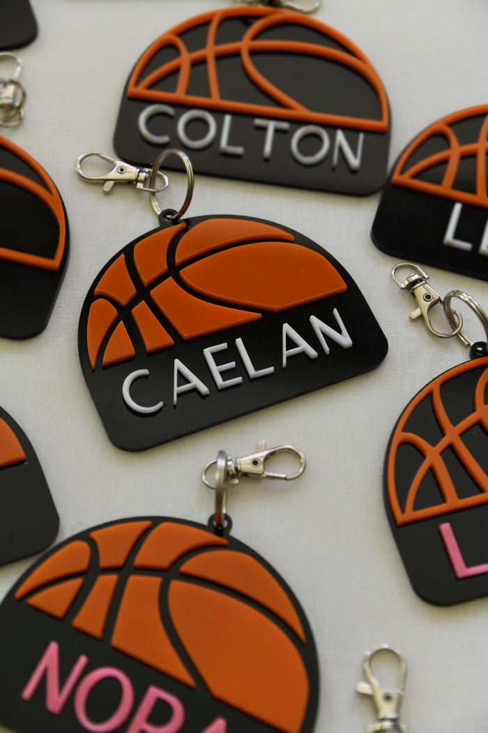 Personalized Basketball Keychain