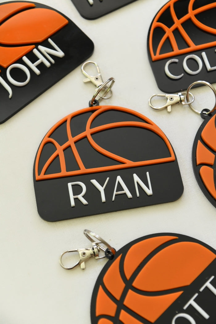 Personalized Basketball Keychain