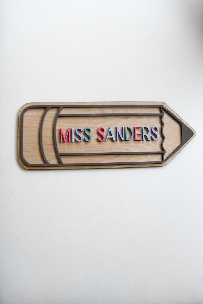 Custom Teacher Sign