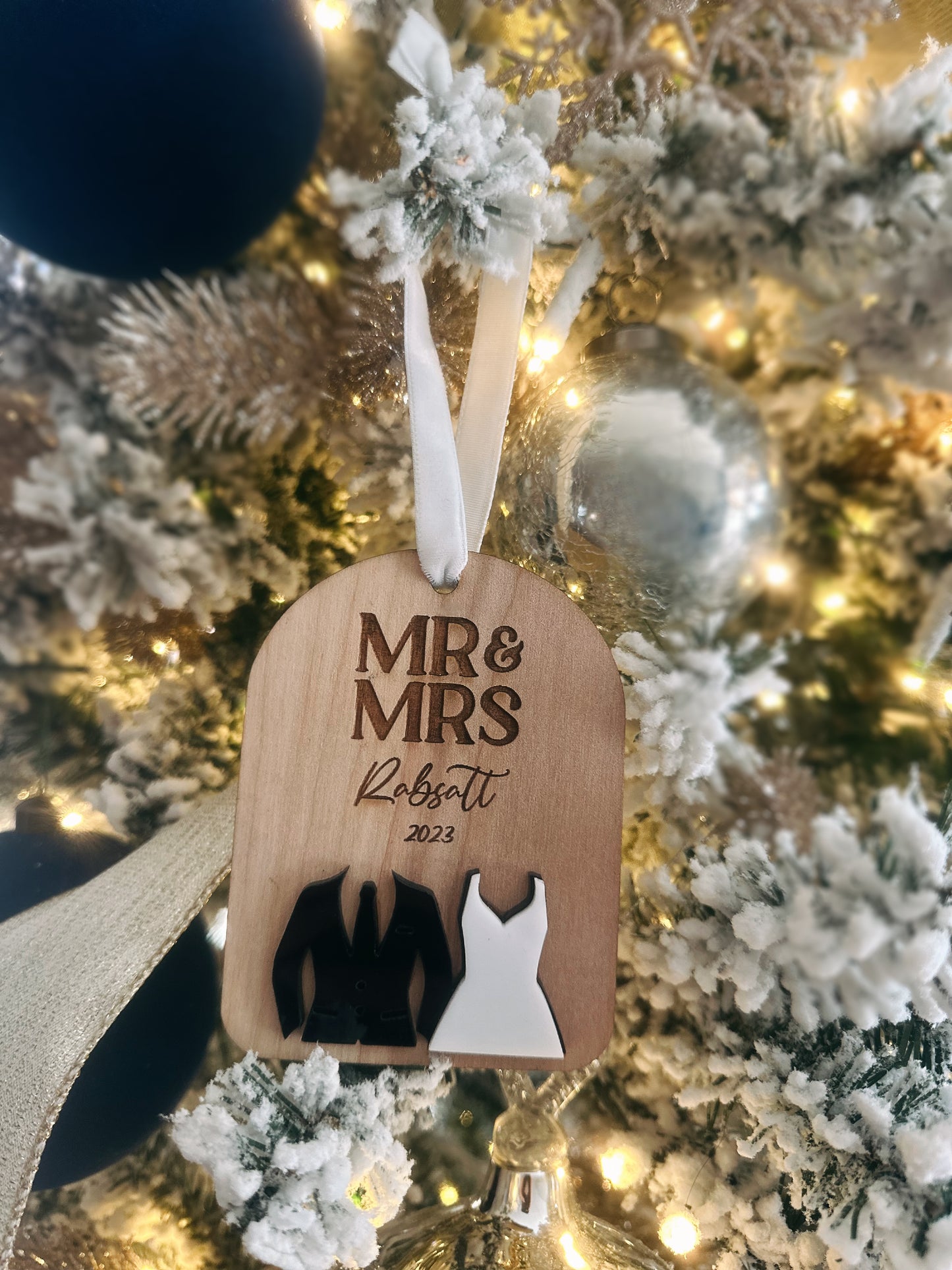 MR. & MRS. Ornament - Designs by Kay
