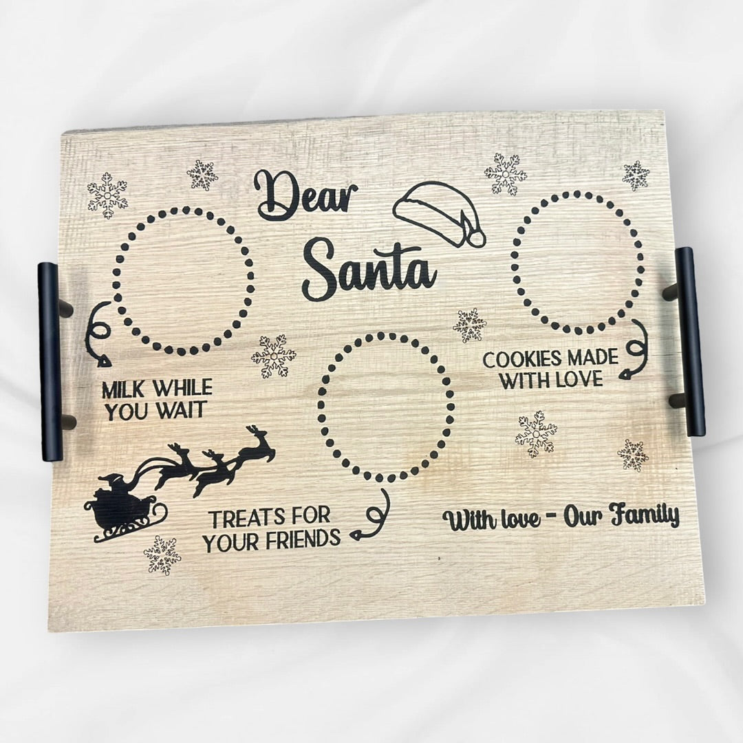 Santa Hat Cookie Tray - Designs by Kay