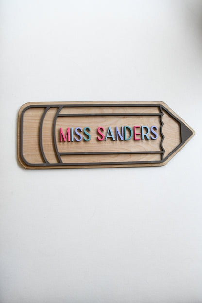 Custom Teacher Sign