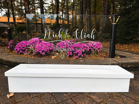 Custom acrylic sign