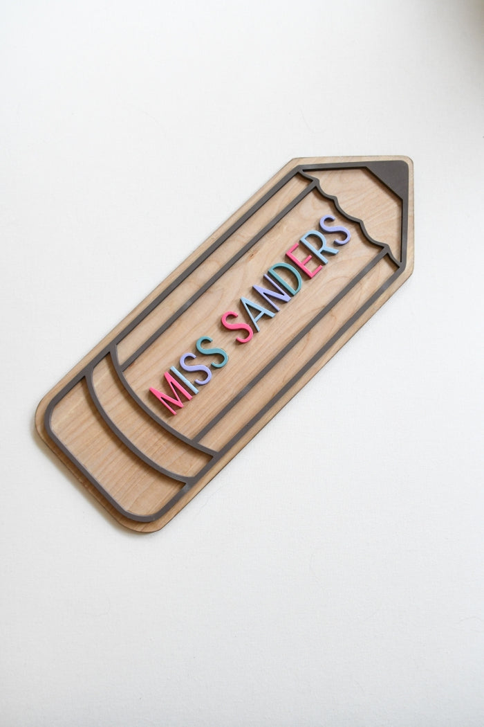 Custom Teacher Sign | Designs by Kay